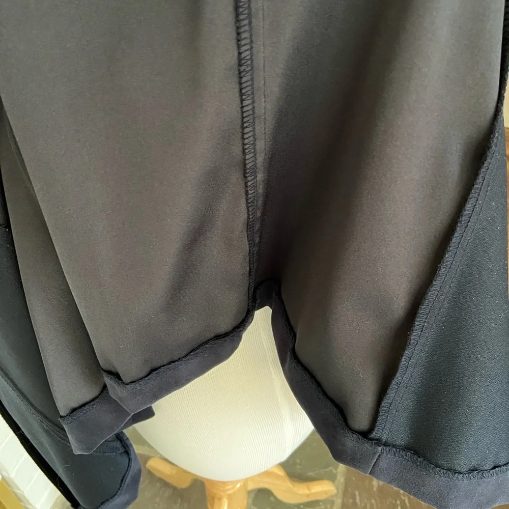 Women's Navy Blue Faux Ultra Suede Oversized Shirt Size 14 - Picture 5 of 7